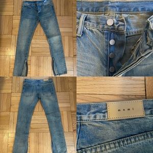 MNML M zipper slim fit denim sz 32